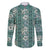 Hawaii Vintage Green Hibiscus Tapa Pattern Family Matching Summer Maxi Dress and Hawaiian Shirt
