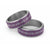 Hawaii Vintage Violet Hibiscus Tapa Pattern Classic Ring - Polynesian Pride