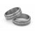 Hawaii Vintage Gray Hibiscus Tapa Pattern Classic Ring - Polynesian Pride