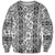 Hawaii Vintage Gray Hibiscus Tapa Pattern Sweatshirt