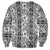 Hawaii Vintage Gray Hibiscus Tapa Pattern Sweatshirt