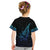 Aotearoa New Zealand Kid T Shirt Koru Fern Blue Gradient