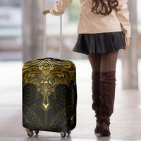 Polynesia Luggage Cover With Christian Cross LT05 - Polynesian Pride