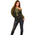 Personalized Polynesia Off Shoulder Sweater With Christian Cross LT05 - Polynesian Pride
