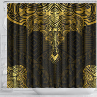 Polynesia Shower Curtain With Christian Cross LT05 - Polynesian Pride