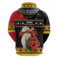Papua New Guinea Christmas Hoodie Bird Of Paradise Hamamas Krismas LT05 - Polynesian Pride