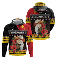 Papua New Guinea Christmas Hoodie Bird Of Paradise Hamamas Krismas LT05 - Polynesian Pride