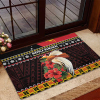 Papua New Guinea Christmas Rubber Doormat Bird Of Paradise Hamamas Krismas