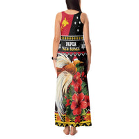 Papua New Guinea Christmas Tank Maxi Dress Bird Of Paradise Hamamas Krismas LT05 - Polynesian Pride