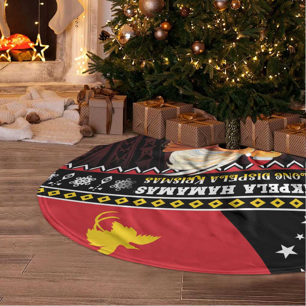 Papua New Guinea Christmas Tree Skirt Bird Of Paradise Hamamas Krismas