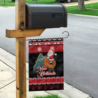 New Zealand Christmas Garden Flag Funny Santa Riding Kiwi Meri Kirihimete