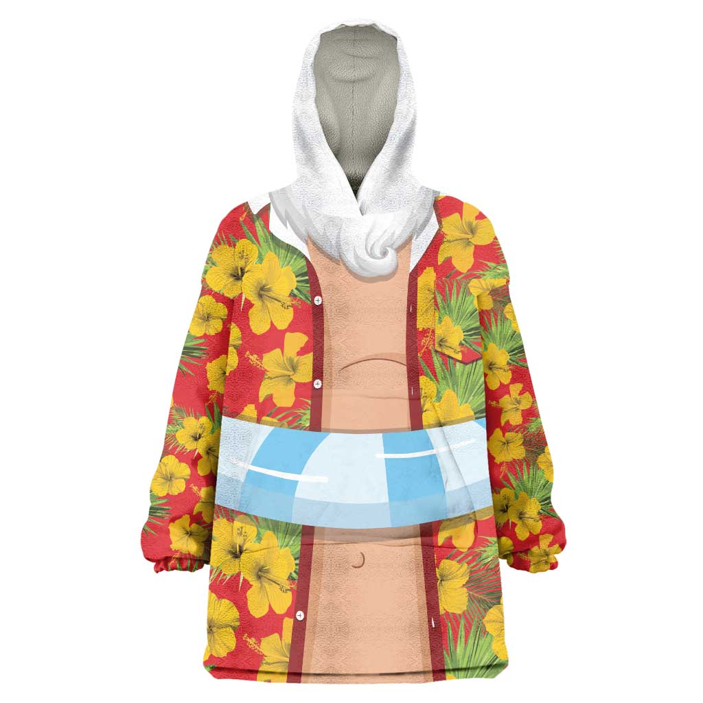 Polynesia Santa Claus Costume Wearable Blanket Hoodie Tropical Vibe LT05 One Size Red - Polynesian Pride