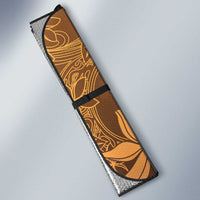Tiare Tahiti Auto Sun Shade Brown Polynesia Motifs - Polynesian Pride