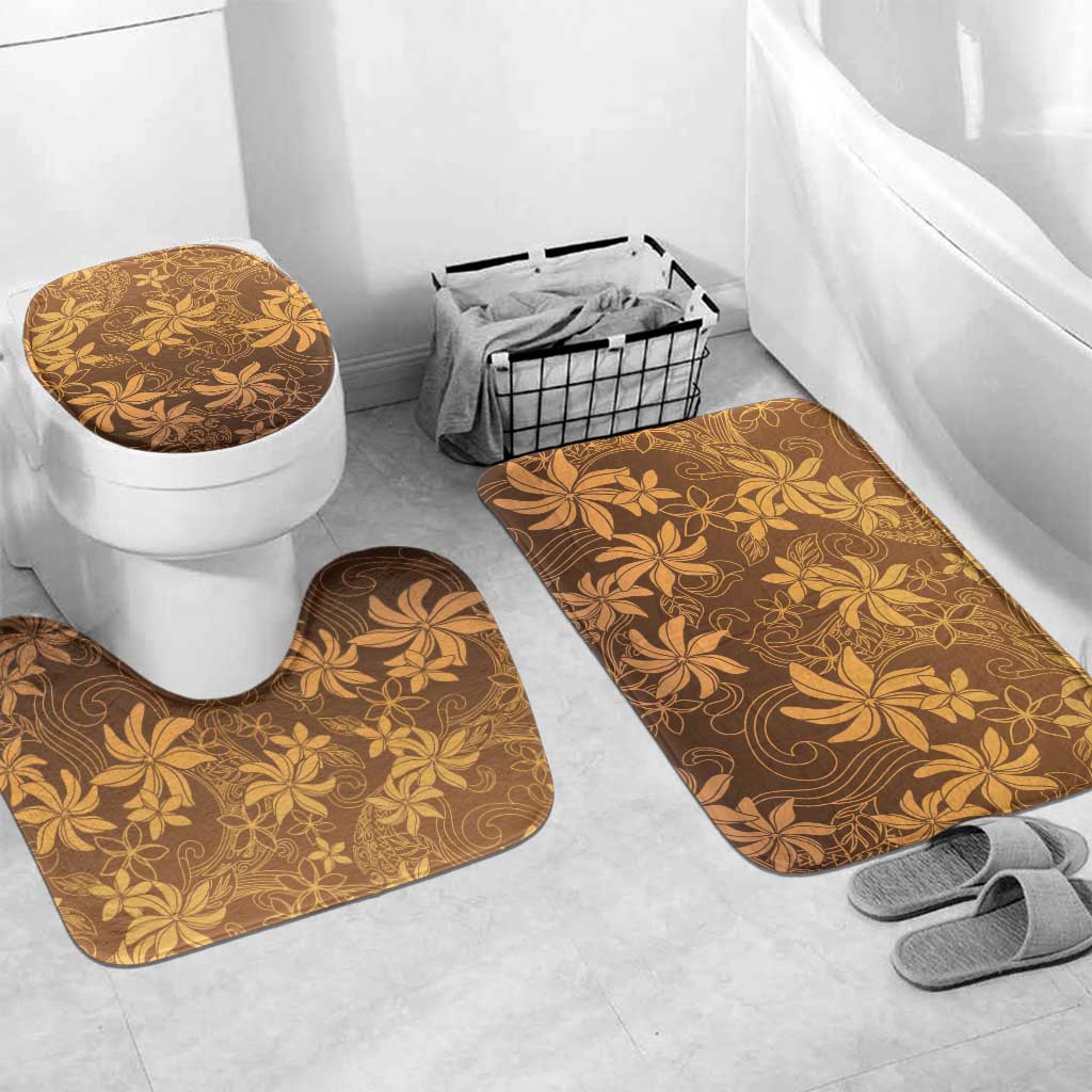 Tiare Tahiti Bathroom Set Brown Polynesia Motifs - Polynesian Pride