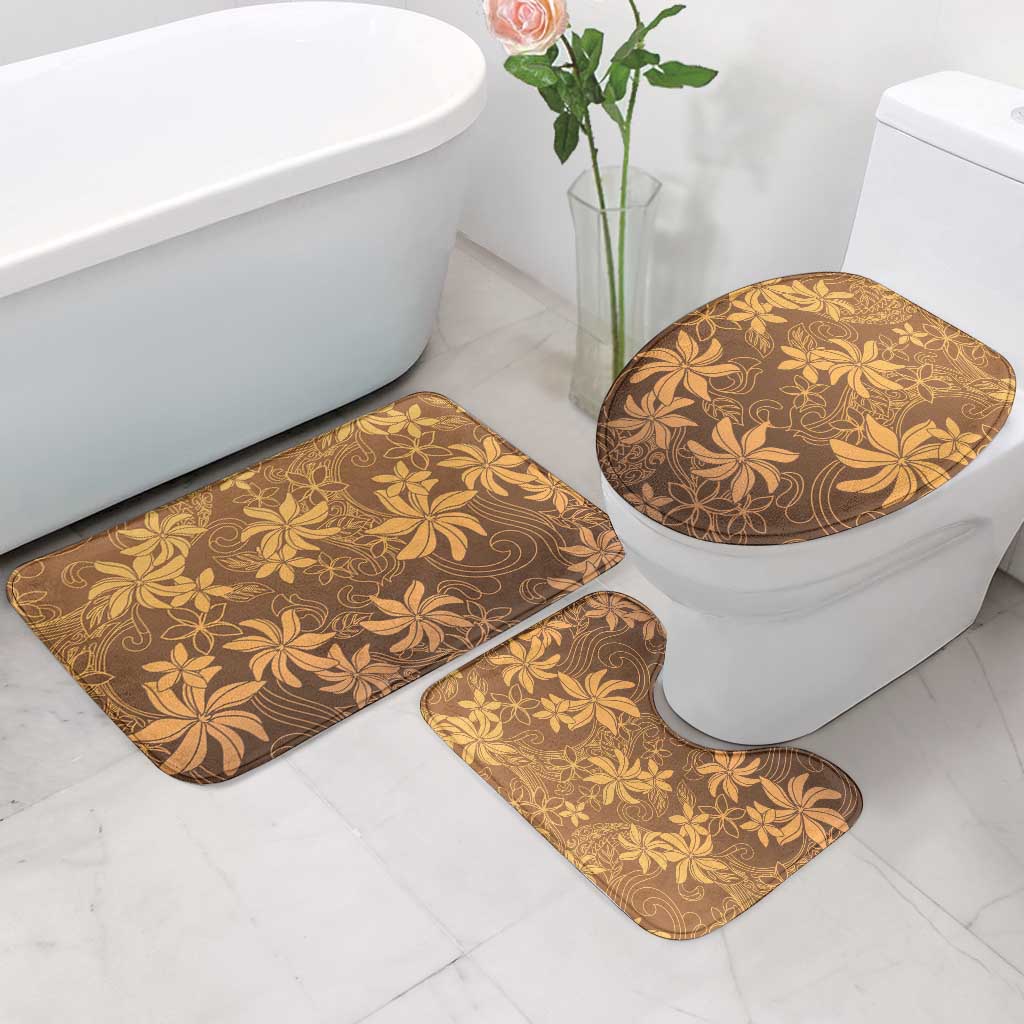 Tiare Tahiti Bathroom Set Brown Polynesia Motifs - Polynesian Pride
