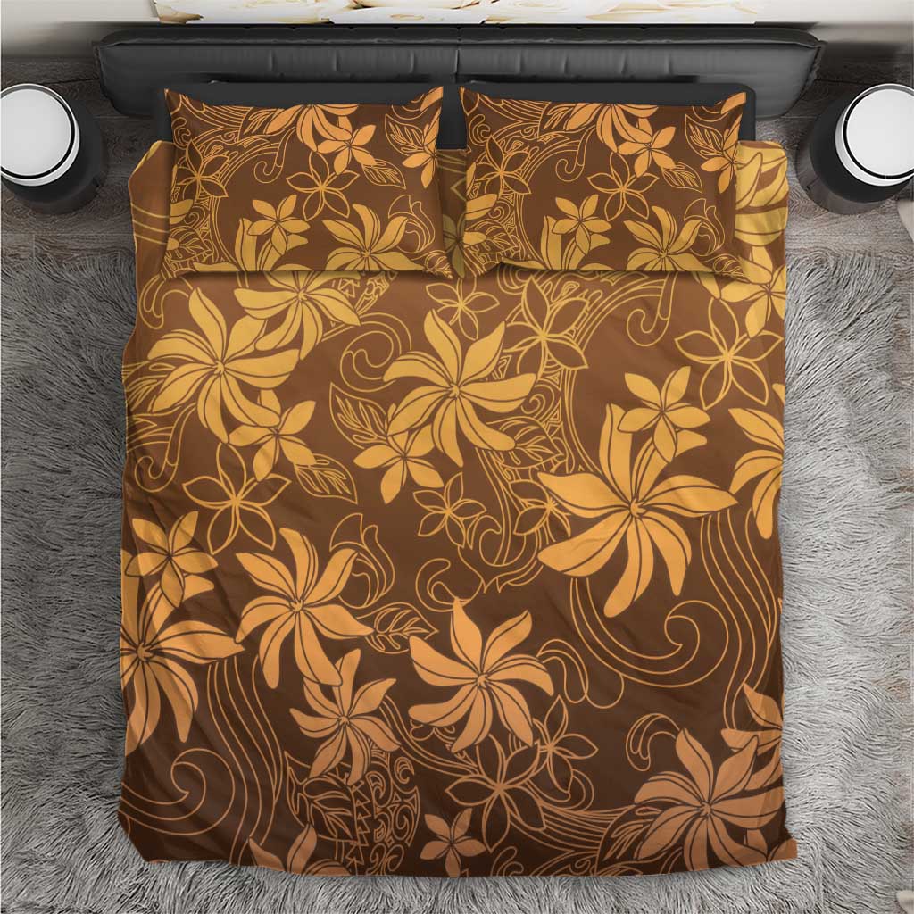 Tiare Tahiti Bedding Set Brown Polynesia Motifs - Polynesian Pride