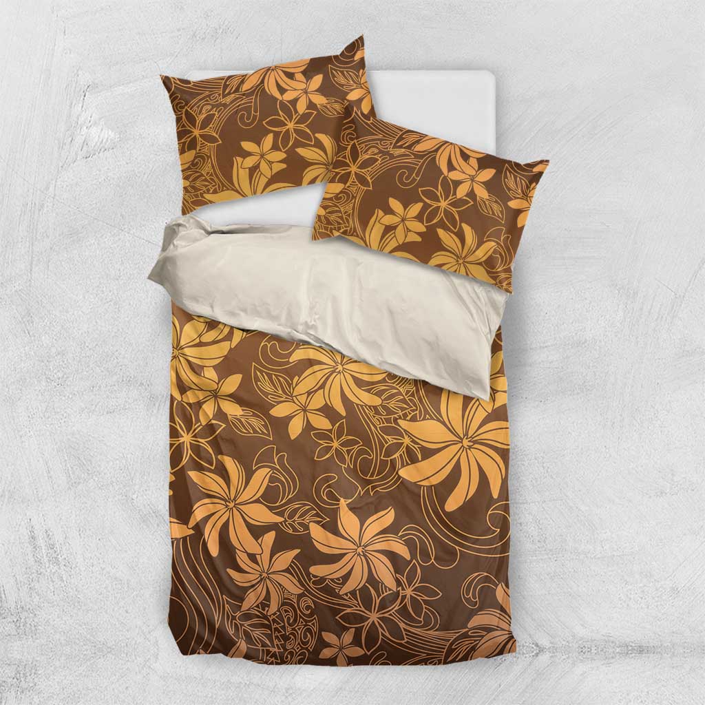 Tiare Tahiti Bedding Set Brown Polynesia Motifs - Polynesian Pride