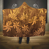 Tiare Tahiti Hooded Blanket Brown Polynesia Motifs LT05 - Polynesian Pride