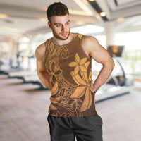 Tiare Tahiti Men Tank Top Brown Polynesia Motifs - Polynesian Pride