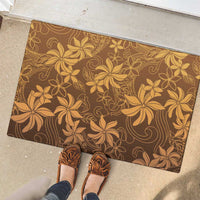 Tiare Tahiti Rubber Doormat Brown Polynesia Motifs - Polynesian Pride
