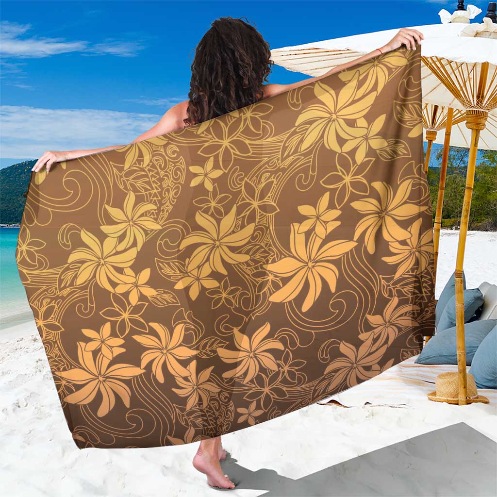 Tiare Tahiti Sarong Brown Polynesia Motifs LT05 One Size 44 x 66 inches Brown - Polynesian Pride