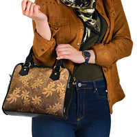 Tiare Tahiti Shoulder Handbag Brown Polynesia Motifs - Polynesian Pride