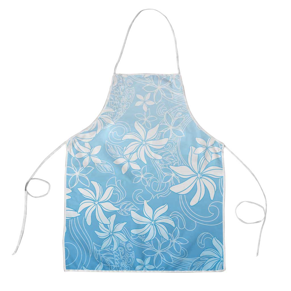 Tiare Tahiti Apron Blue Polynesia Motifs - Polynesian Pride
