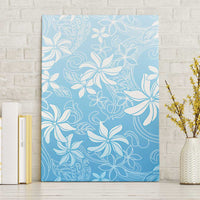Tiare Tahiti Canvas Wall Art Blue Polynesia Motifs LT05 Without Frame Blue - Polynesian Pride