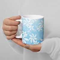 Tiare Tahiti Ceramic Mug Blue Polynesia Motifs - Polynesian Pride