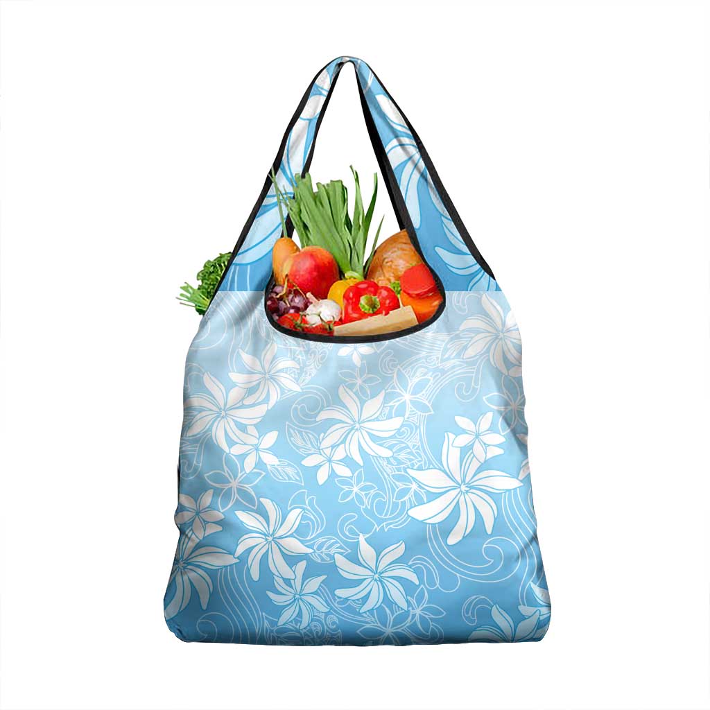 Tiare Tahiti Grocery Bag Blue Polynesia Motifs LT05 1-pack One Size Blue - Polynesian Pride