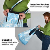 Tiare Tahiti Grocery Bag Blue Polynesia Motifs - Polynesian Pride