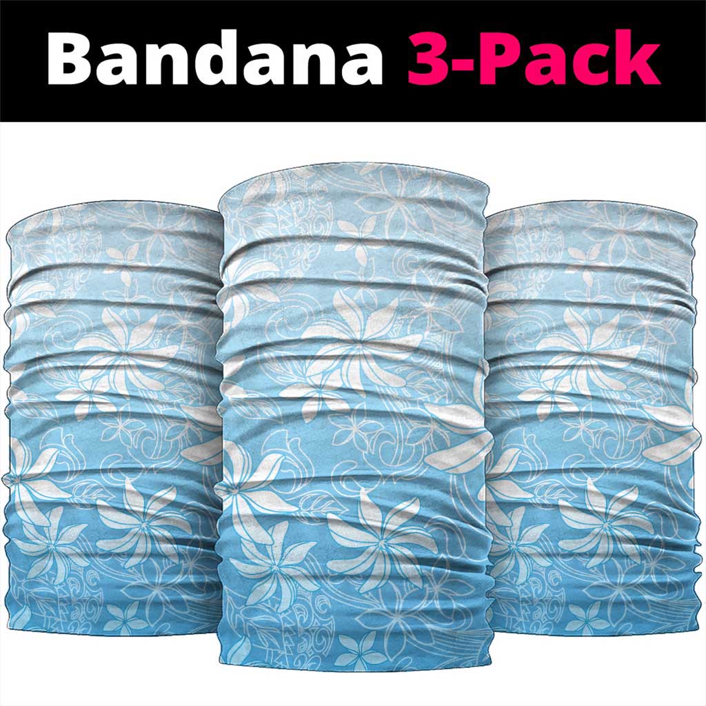 Tiare Tahiti Neck Gaiter Blue Polynesia Motifs - Polynesian Pride