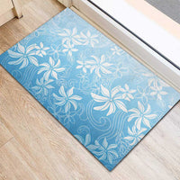 Tiare Tahiti Rubber Doormat Blue Polynesia Motifs - Polynesian Pride