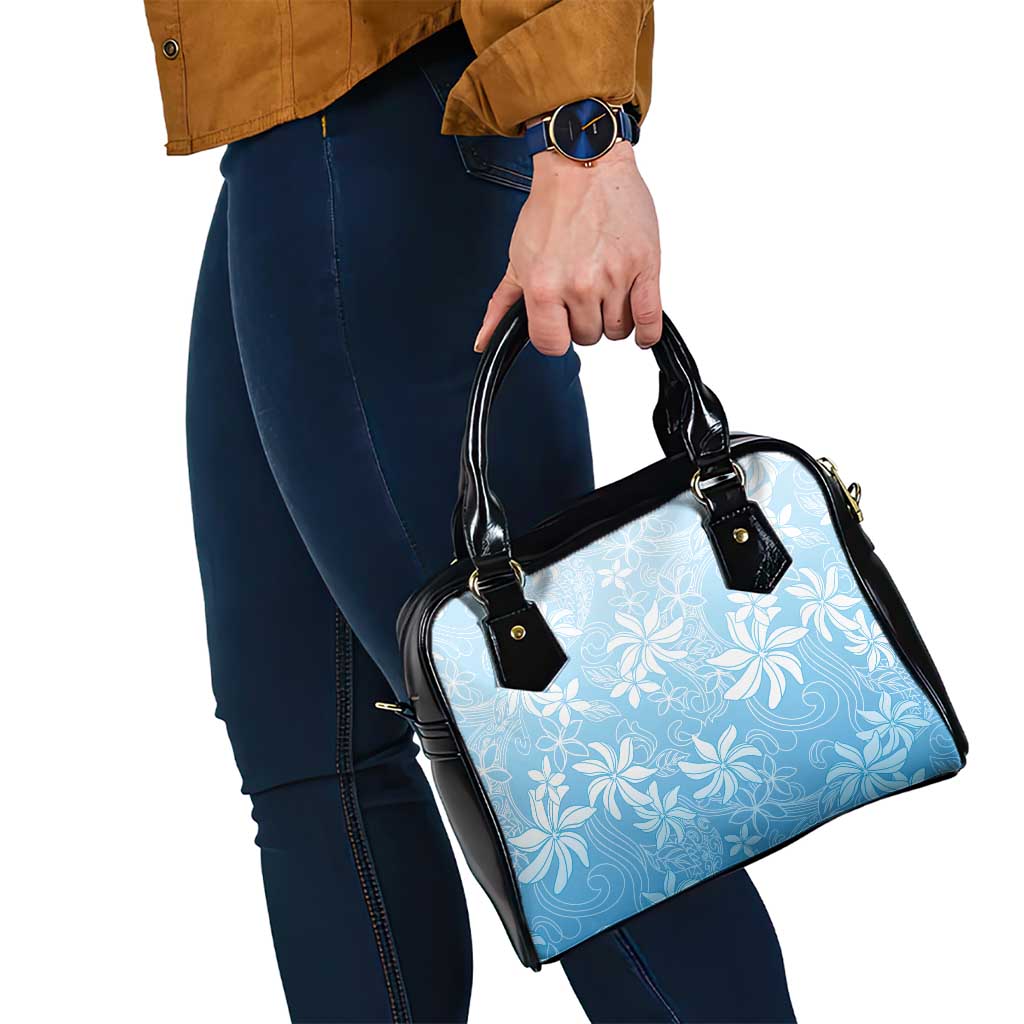Tiare Tahiti Shoulder Handbag Blue Polynesia Motifs LT05 - Polynesian Pride