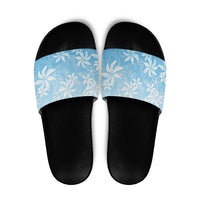 Tiare Tahiti Slide Sandals Blue Polynesia Motifs LT05 Blue - Polynesian Pride