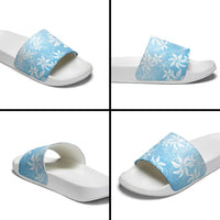 Tiare Tahiti Slide Sandals Blue Polynesia Motifs LT05 - Polynesian Pride