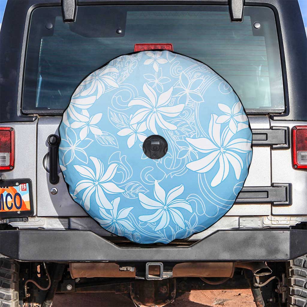 Tiare Tahiti Spare Tire Cover Blue Polynesia Motifs LT05 Blue - Polynesian Pride