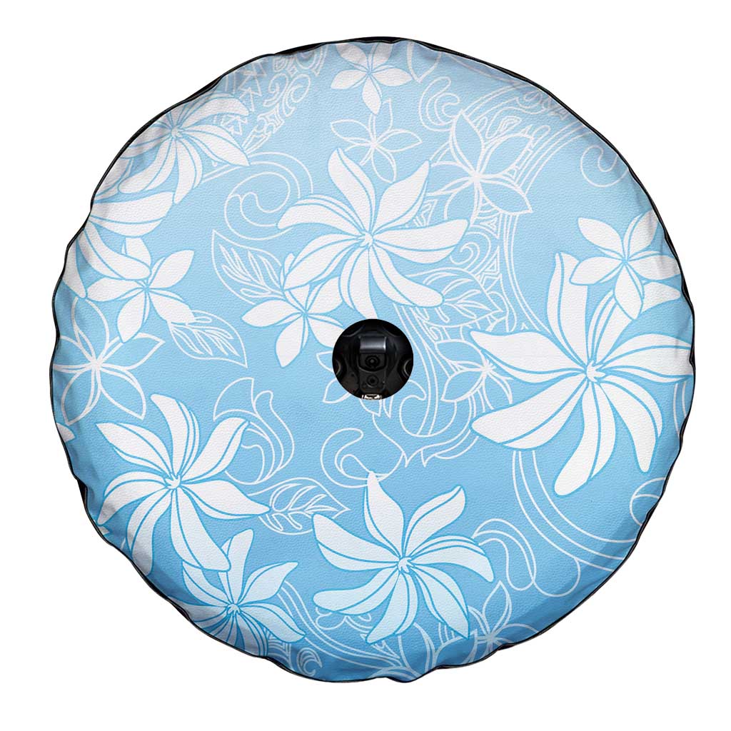Tiare Tahiti Spare Tire Cover Blue Polynesia Motifs LT05 - Polynesian Pride