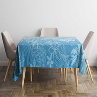 Tiare Tahiti Tablecloth Blue Polynesia Motifs - Polynesian Pride