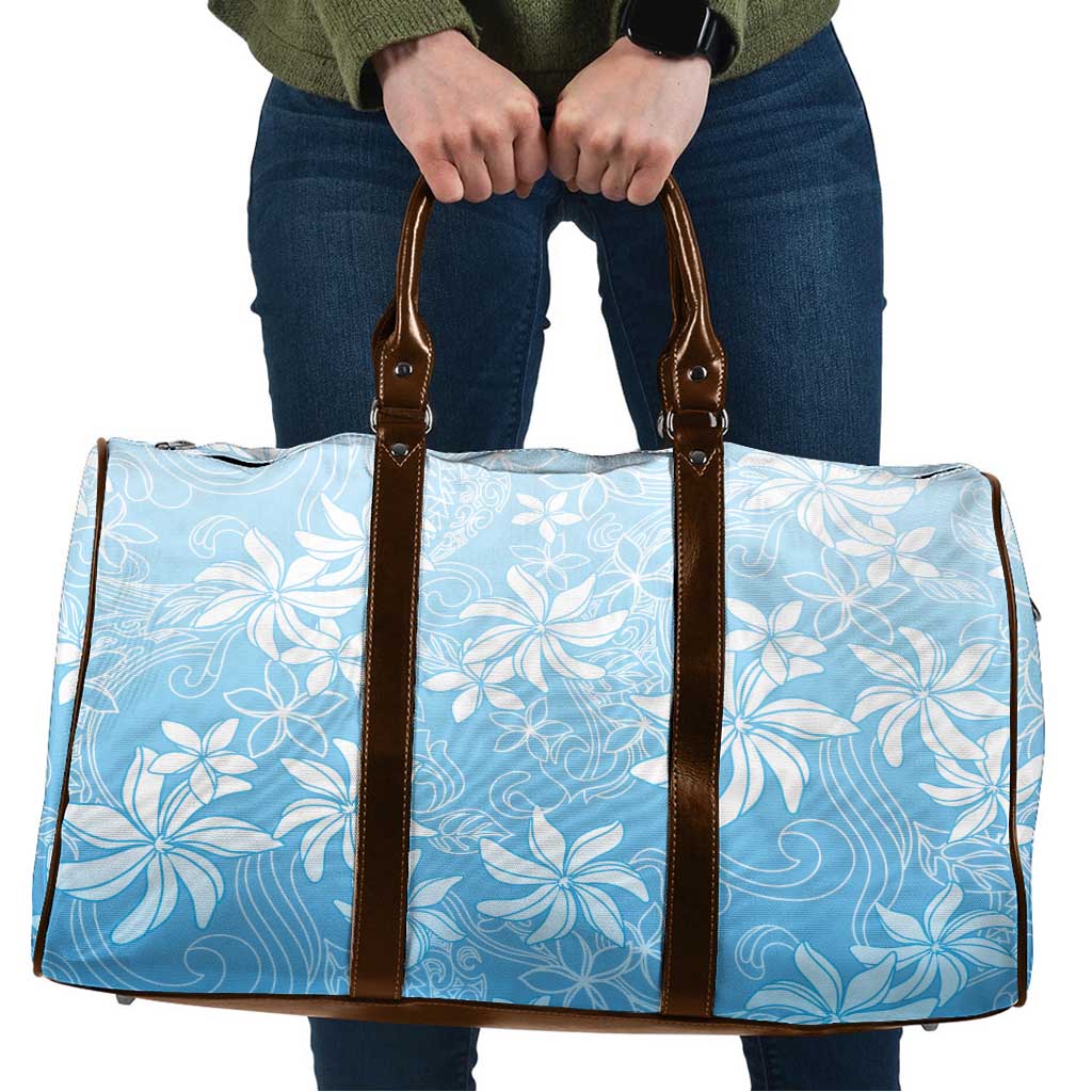 Tiare Tahiti Travel Bag Blue Polynesia Motifs LT05 Blue - Polynesian Pride