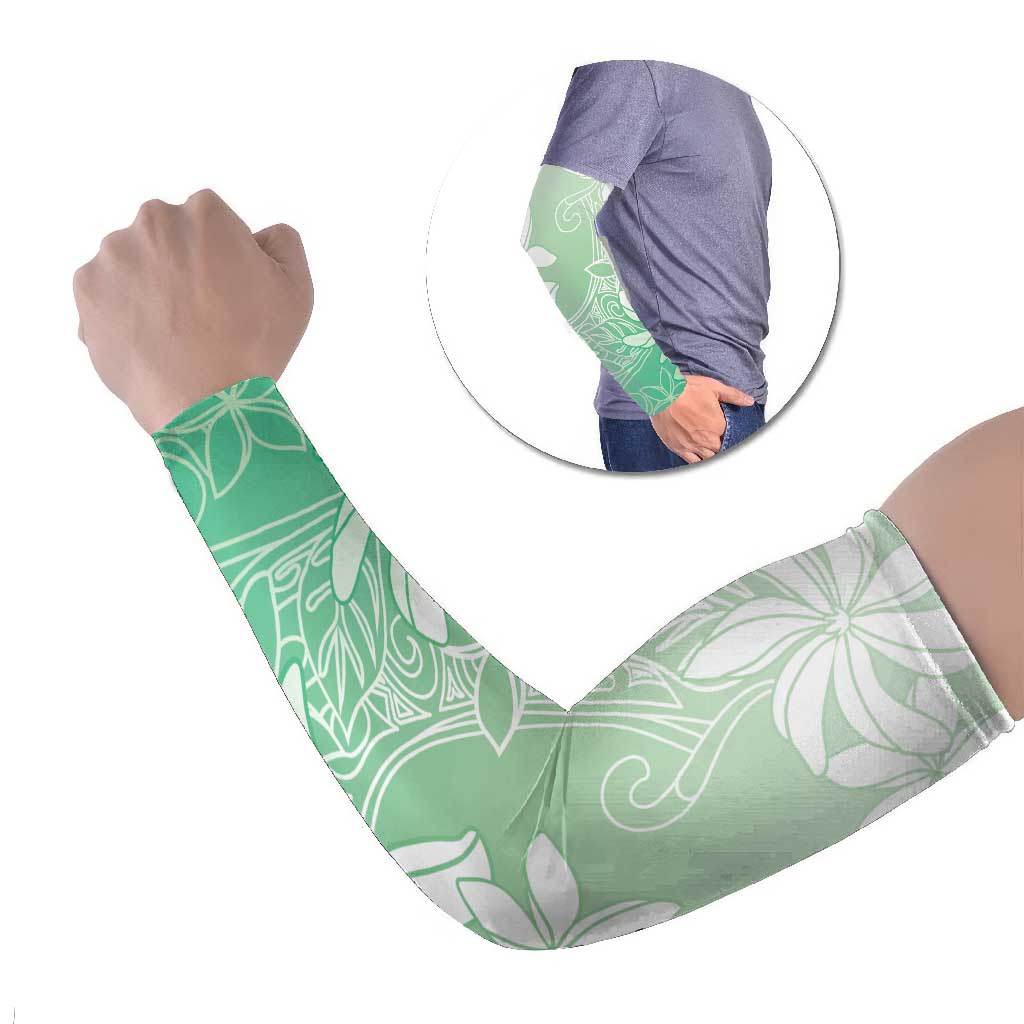 Tiare Tahiti Arm Sleeves Matcha Polynesia Motifs LT05 Set of 2 Green - Polynesian Pride