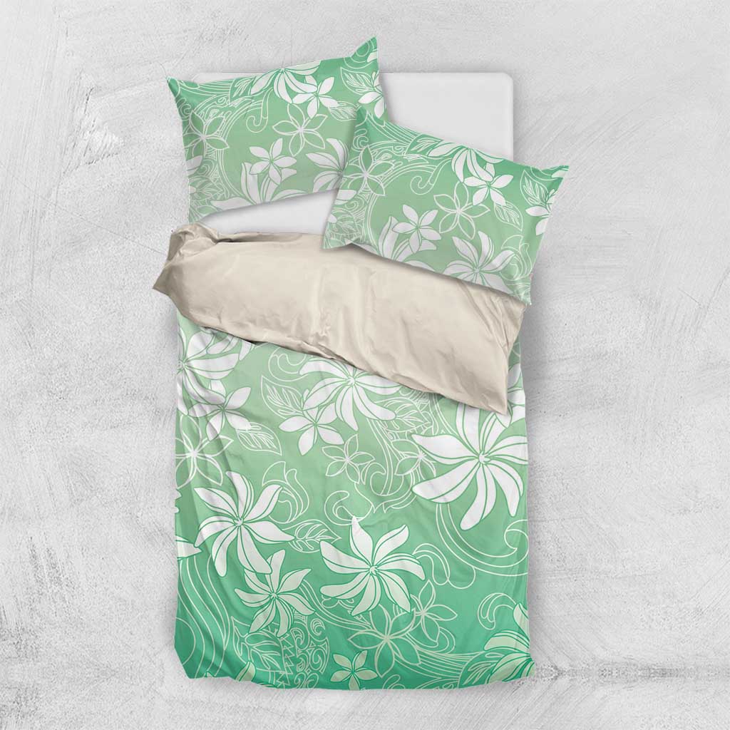 Tiare Tahiti Bedding Set Matcha Polynesia Motifs - Polynesian Pride
