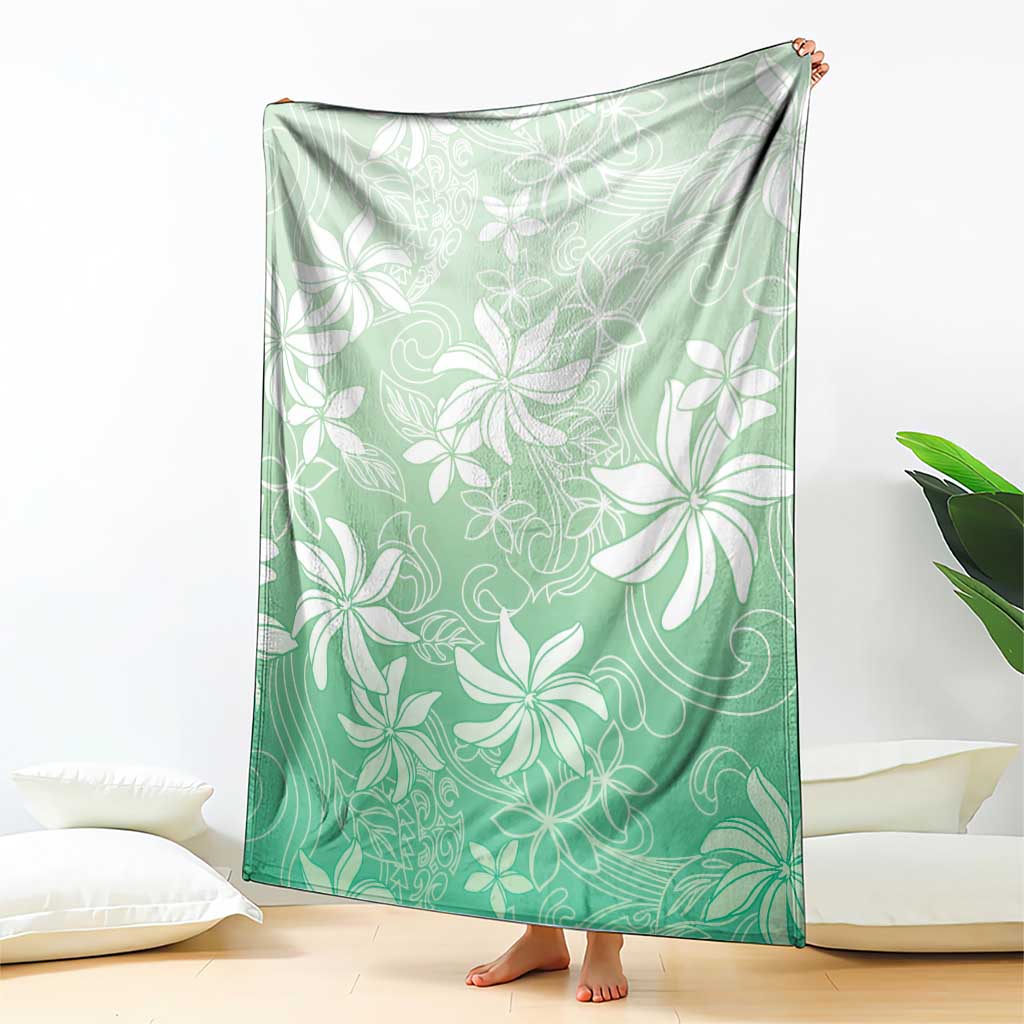 Tiare Tahiti Blanket Matcha Polynesia Motifs - Polynesian Pride