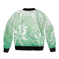 Tiare Tahiti Bomber Jacket Matcha Polynesia Motifs LT05 - Polynesian Pride