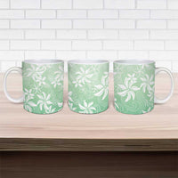 Tiare Tahiti Ceramic Mug Matcha Polynesia Motifs - Polynesian Pride