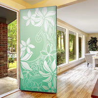 Tiare Tahiti Door Cover Matcha Polynesia Motifs - Polynesian Pride