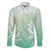 Tiare Tahiti Family Matching Long Sleeve Bodycon Dress and Hawaiian Shirt Matcha Polynesia Motifs - Polynesian Pride