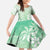 Tiare Tahiti Family Matching Off The Shoulder Long Sleeve Dress and Hawaiian Shirt Matcha Polynesia Motifs - Polynesian Pride