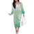 Tiare Tahiti Family Matching Off The Shoulder Long Sleeve Dress and Hawaiian Shirt Matcha Polynesia Motifs - Polynesian Pride