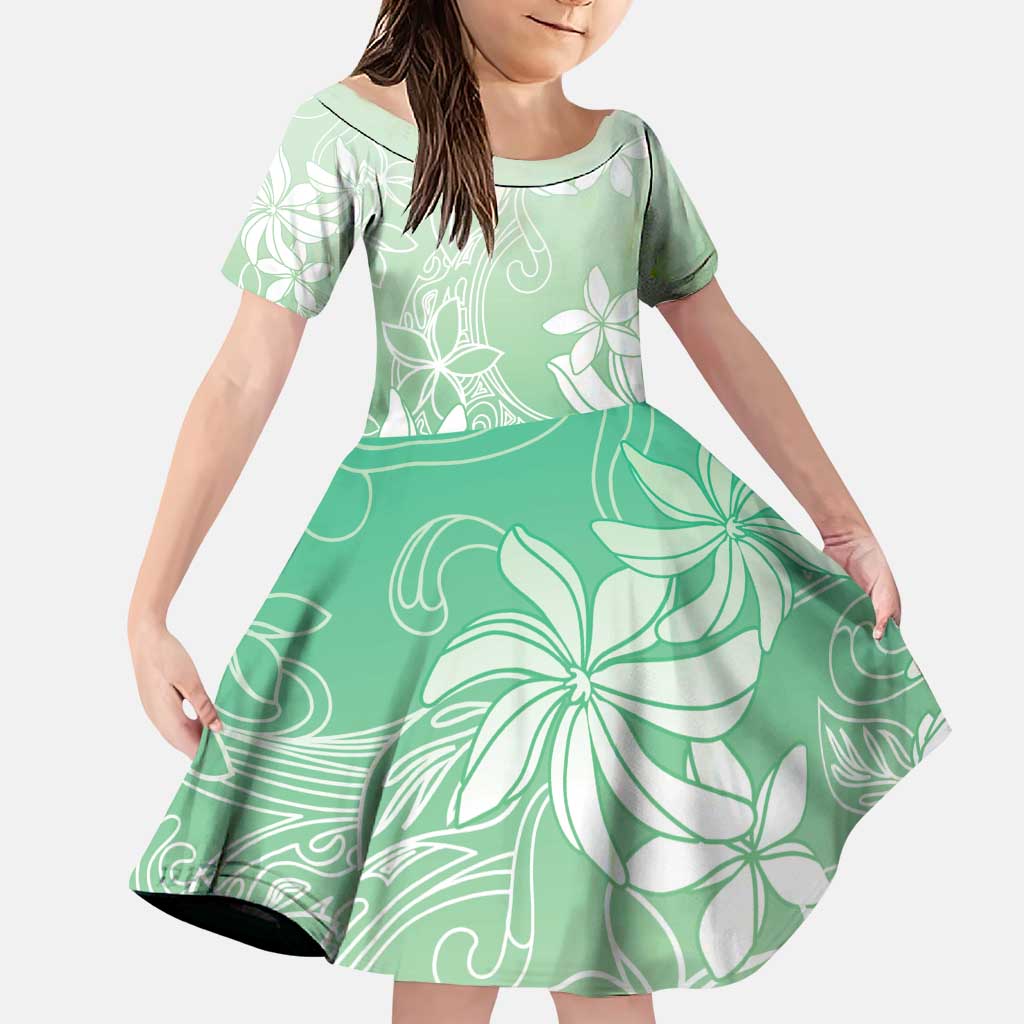 Tiare Tahiti Family Matching Puletasi and Hawaiian Shirt Matcha Polynesia Motifs - Polynesian Pride